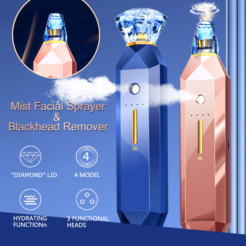 2-IN-1 Blackhead Remover Vacuum for Deep Cleansing, Acne Removal, and Facial Moisture Sprayer - Shop FeFe’s Fashion LLC