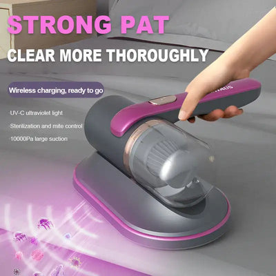 Electric UV Mite Remover Household Bed Mattress Sofa Pillows Mite Removal Instrument Waterproof Mini Vacuum Cleaner Lint Remover - Shop FeFe’s Fashion LLC