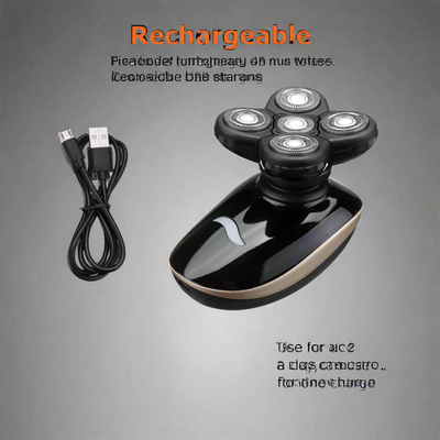 5 In 1 4D Bald Head Electric Shaver - Rechargeable Shaver for a Smooth Shave - Shop FeFe’s Fashion LLC