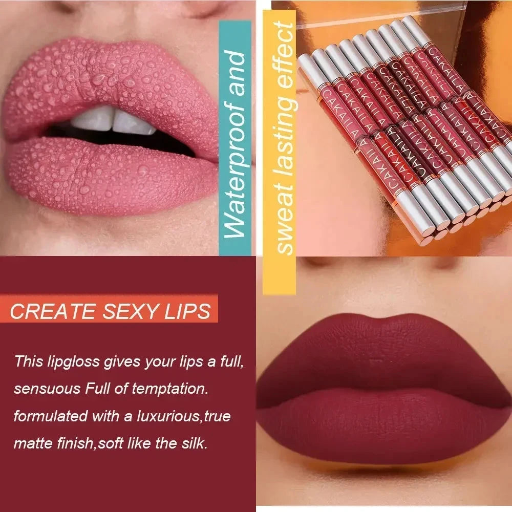 Matte lipstick set with rich colors for a luxurious, long-lasting finish and smooth application -Shop FeFe’s Fashion LLC