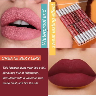 Matte lipstick set with rich colors for a luxurious, long-lasting finish and smooth application -Shop FeFe’s Fashion LLC